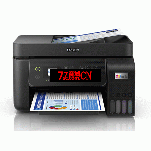 爱普生Epson L5298彩色无线喷墨打印机 L565升级款 打印复印扫描传真多功能一体机 自动进纸连续复印