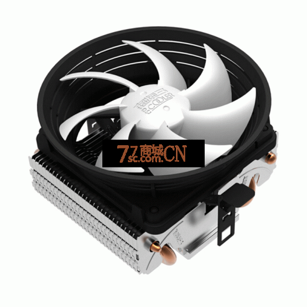超频三七星瓢虫V4下压式CPU散热器775/115x铜管静音AMD温控风扇