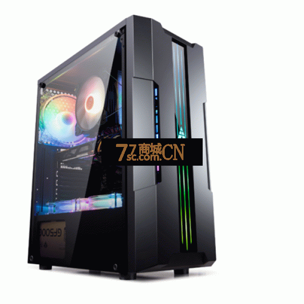 金河田炫豪10电脑台式机电脑DIY全侧透RGB游戏ATX大板风冷主机箱