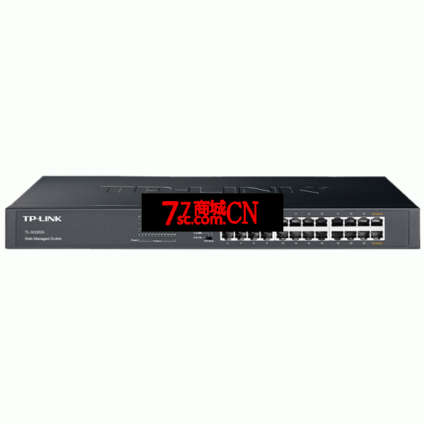 TP-LINK TL-SG2024 二十四口机架式全千兆企业级交换机监控可网管型摄像头专用网络分线器设备