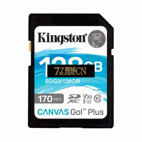 金士顿SDG3 128G SD卡微单佳能富士索尼相机影像卡U3 V30 4K读170MB/s 写入90MB/s 4K高清