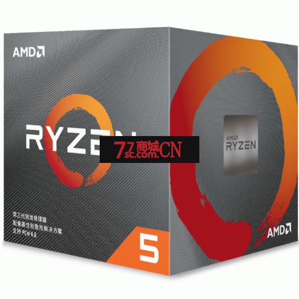 新品AMD原盒锐龙R5 5600处理器盒装cpu 6核12线程 3.5GHZ（注：不带集显，需配独立显卡）