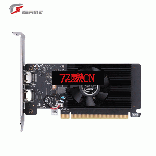 七彩虹（Colorful）GT1030 黄金版 2G V7 DDR4办公游戏显卡半高刀卡 HDMI*2