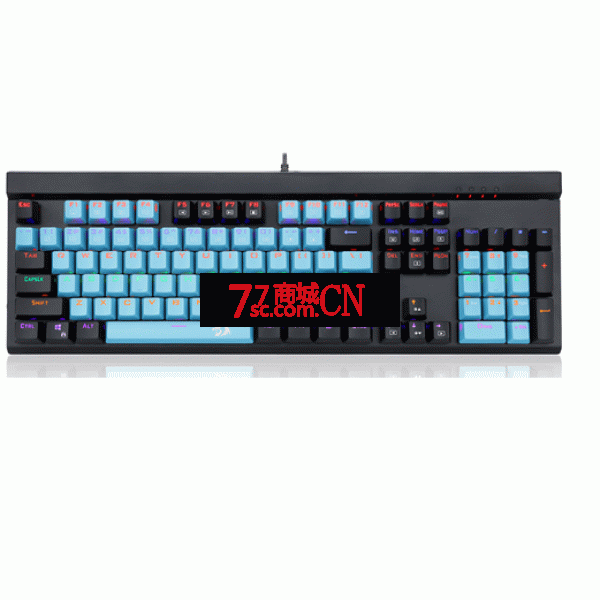 红龙K880B游戏网吧吃鸡绝地求生LK极光轴幻彩机械键盘