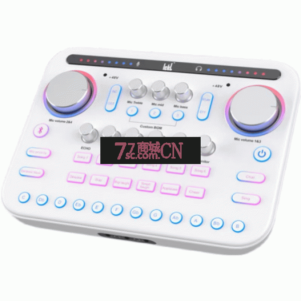 ickb sum/胖白手机电脑调音台直播声卡套装电音跑调神器网红变声（此产品不退不换 正常售后）