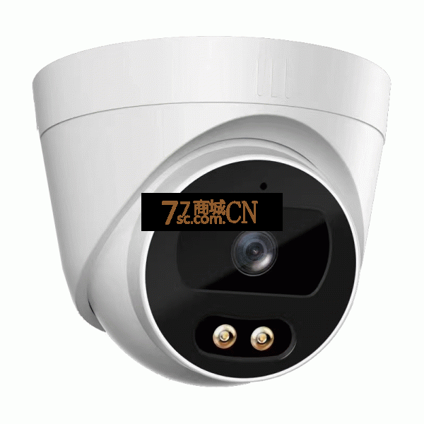 天鹰半球网络捷高方案400万双光源 Q3318-K4-K14（内置拾音器） 2.0镜头一体四灯塑料半球 400万网络高清监控摄像头307低照度模组暖光夜视机 低码流 全网通协议 H.265 20G/天 需提前订货，订货产品不可退换（人为 自