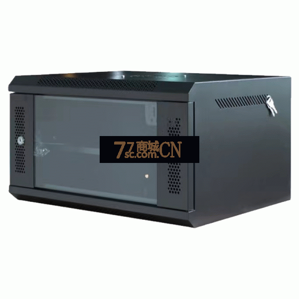 0.3米 6U 网门 网络机柜 宽550深400高300 挂墙机柜