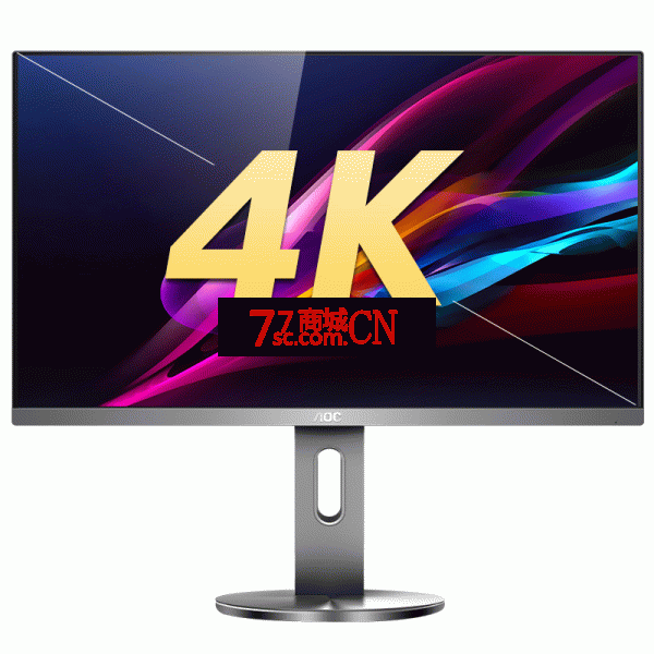 AOC U2790PQ27寸4K高清IPS广视角PS4低蓝光旋转升降液晶显示器 4K-IPS屏/DP+HDMI+VGA/内置音箱/升降旋转