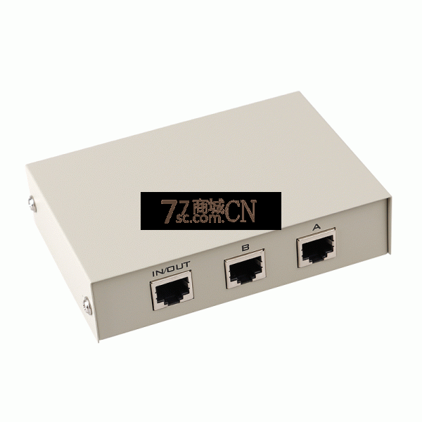 迈拓维矩MT-RJ45-2  网络切换器 2进1出网络共享器 网络安全隔离 2口内外网切换（金属外壳）