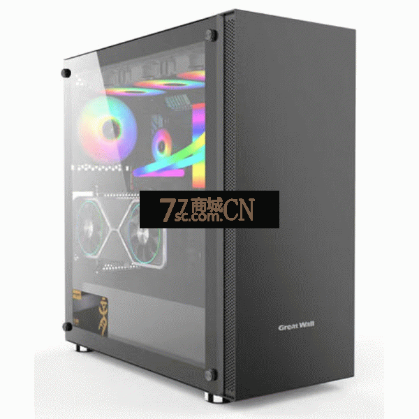 长城启程M69 PRO 360水冷机箱EATX主板塔式电脑台式机大机箱 黑色/白色可选