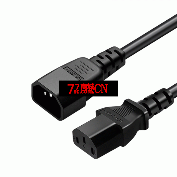 PDU服务器电源线c13转c14电脑交换机路由器UPS电源延长线 3*1.5平方无氧铜线芯