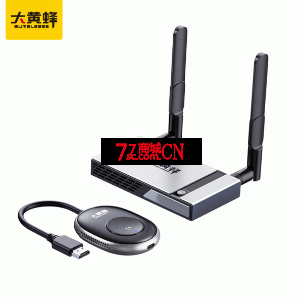 大黄蜂点对点无线投屏器同屏神器笔记本电脑手机智投连接电视投影（WIFI连接 ）