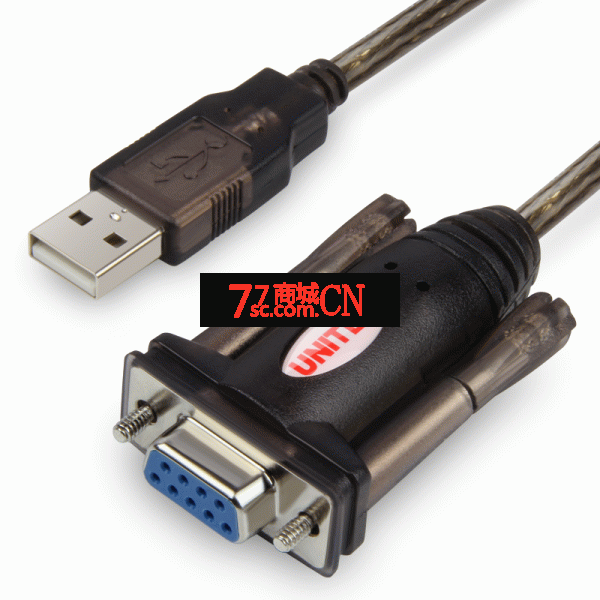 优越者（UNITEK）Y-105D USB转RS232串口连接转换线DB9针母口 2米