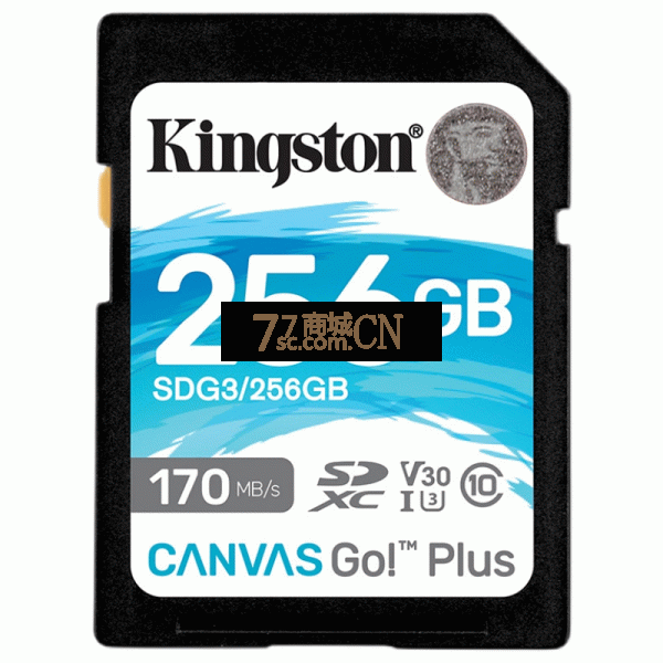 金士顿SDG3 256G SD卡微单佳能富士索尼相机影像卡U3 V30 4K读170MB/s 写入90MB/s 4K高清