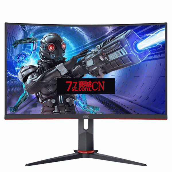 AOC C32G2ZE 240Hz显示器32英寸电竞曲面屏幕台式电脑显示屏