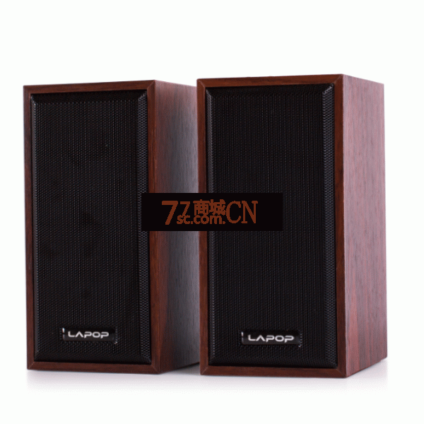 力拓M18木质小音箱 桌面小喇叭 USB音响 小对箱直接连接手机 音响高度15CM