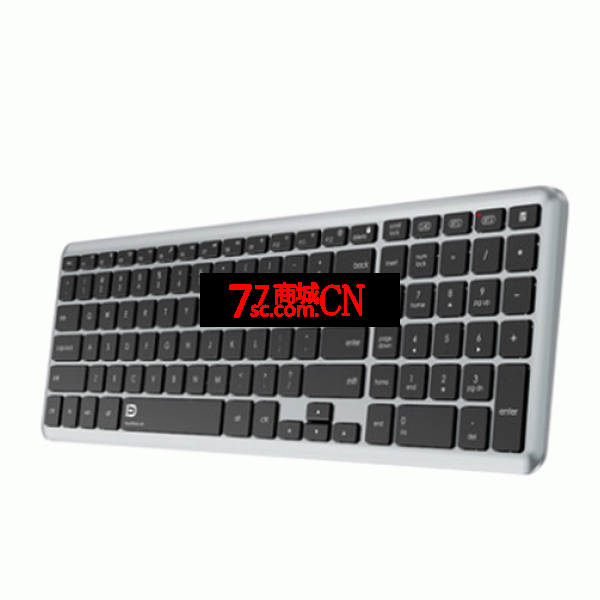 富德602T 三模充电键盘蓝牙键盘静音可充电办公家用手机平板笔记本电脑外接USB