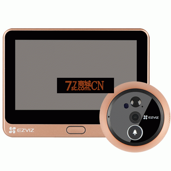 海康萤石新DP2 AI智能电子猫眼远程监控升级200万高清摄像头家用可视门铃防撬 166度广角摄像头 4.3寸触控内屏