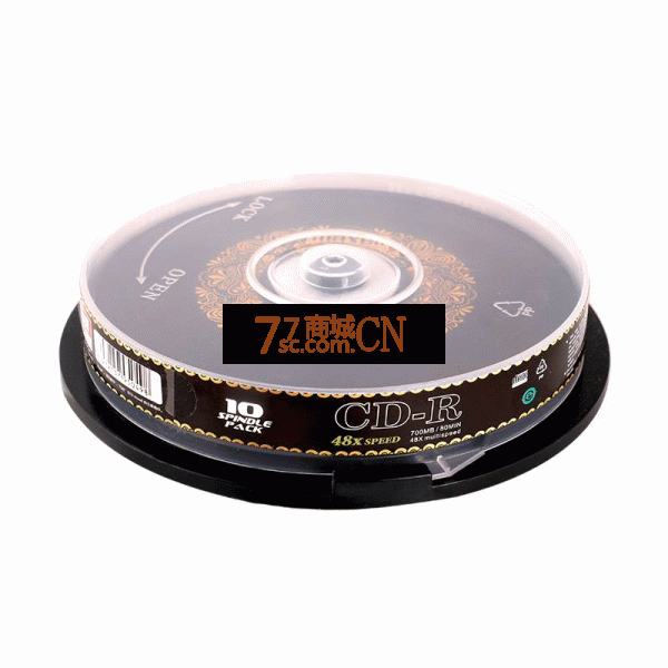  Maxell/麦克赛尔刻录盘黑胶至尊CD-R 10片音乐空白光盘