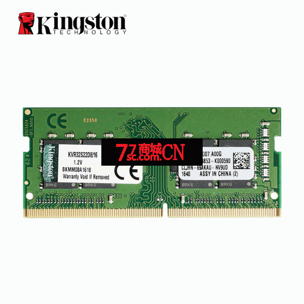 Kingston/金士顿DDR4 3200 16G笔记本电脑内存条 单条16G游戏内存