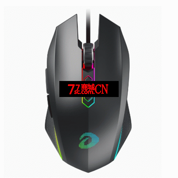 达尔优牧马人CM635RGB 网吧版有线鼠标电竞游戏台式笔记本电脑办公通用