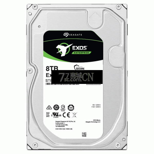 Seagate希捷ST8000NM017B银河企业级8T 7200转NAS机械硬盘垂直8TB（行盘）