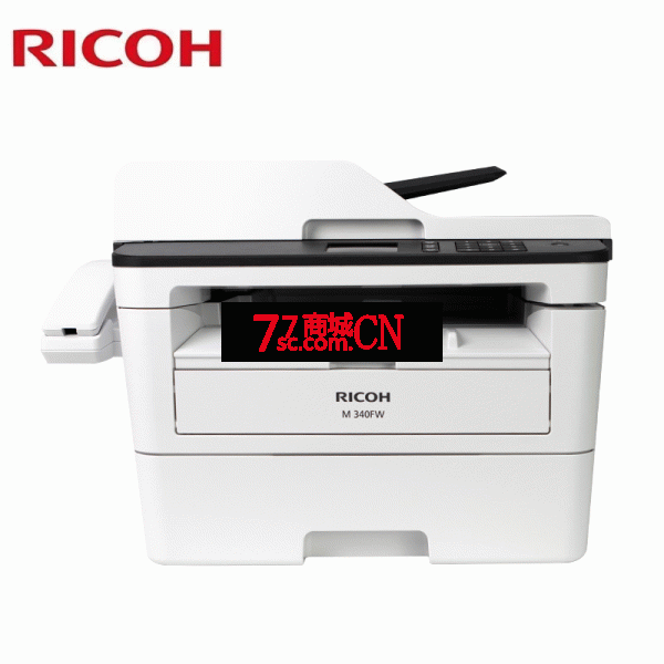 理光M340FW打印机黑白激光打印复印扫描多功能无线双面打印