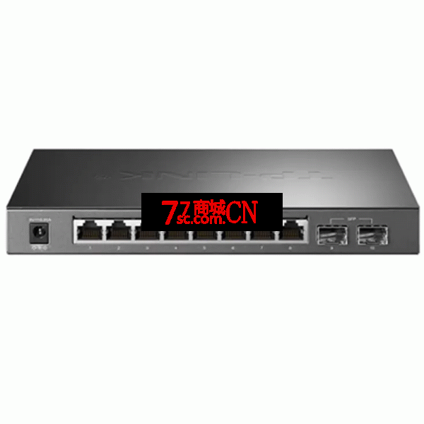 TP-LINK TL-SG2210全千兆可网管型交换机2光8电口网络监控远距离光纤通信VLAN端口汇聚镜像限速Web云远程管理
