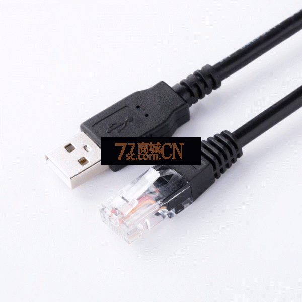 晶华 USB转console调试线USB转串口232思科锐捷交换机路由器数据线RJ45