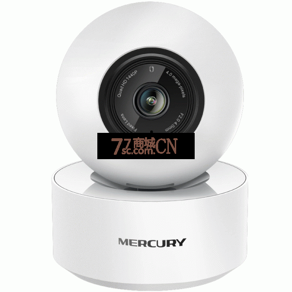 MERCURY/水星MIPC451-4家用无线网络摄像头400万高清旋转安防监控器支持TF卡