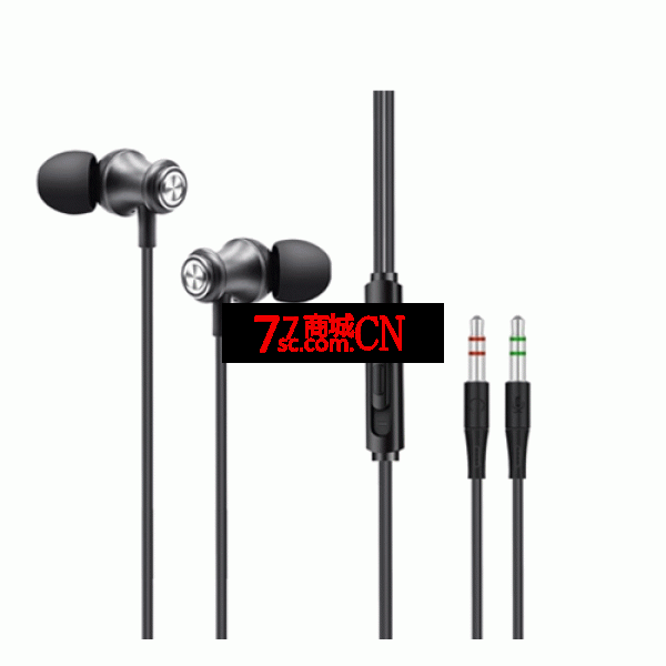 赛歌图H219D入耳塞式耳机 线控带麦克风2米长线电脑耳机