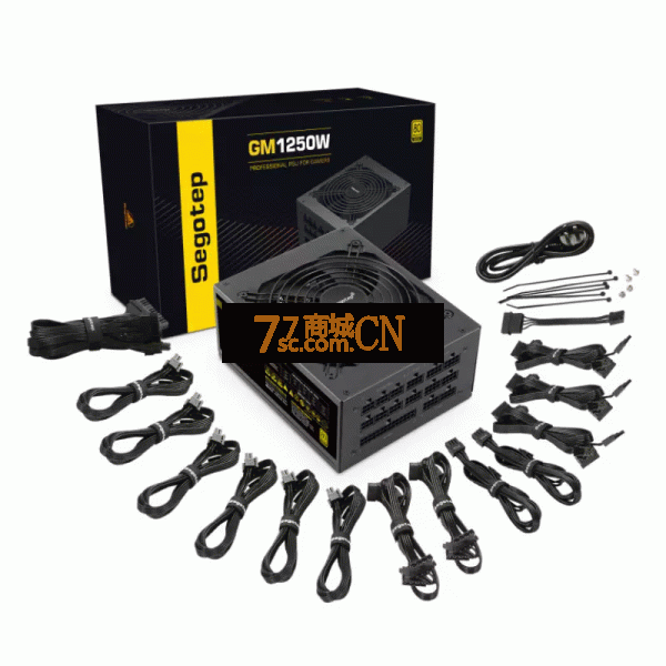 鑫谷GM1250W额定ATX3.0 pcie5.0电脑台式机金牌全模组电源