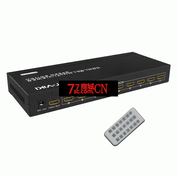 迈拓维矩MT-SW091 高清9路画面分割器hdmi分屏器9进1出dnf搬砖8进1出电脑显示游戏工作室逆水寒魔兽视频8路
