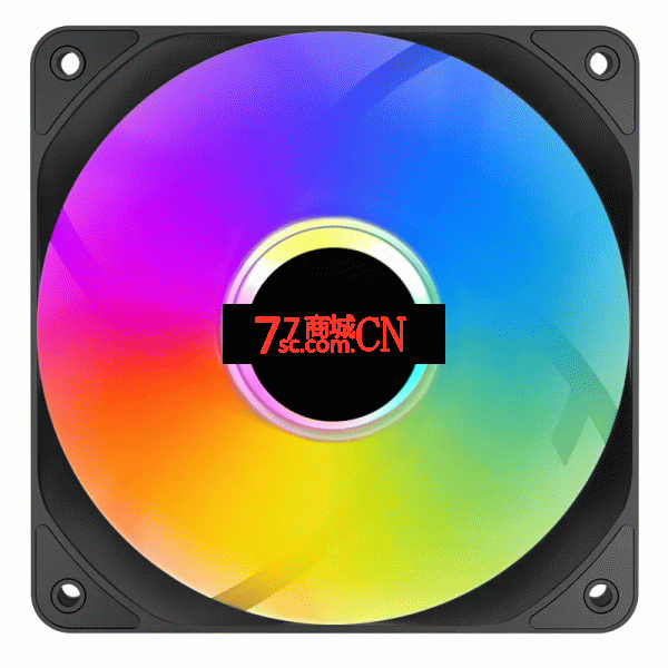 超频三RS120机箱风扇12cm静音ARGB温控PWM台式机电脑散热风冷