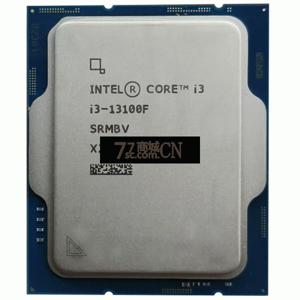 【13代新品】intel/英特尔13代酷睿i3-13100F散片CPU 3.4GHZ 4核心8线程电脑处理器LGA1700（注：不带集显，需配独立显卡）