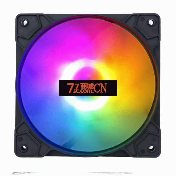 月影散热风扇12CM机箱风扇RGB台式电脑主机静音降温