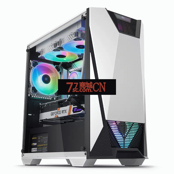 鑫谷战斧电脑机箱台式机亚克力侧透静音水冷机箱电脑主机MATX机箱