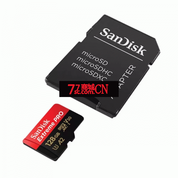 闪迪TF卡128G高速4K 200M/S无人机SD卡运动相机switch存储卡GOPRO U3 V30 4K SDSQXCZ