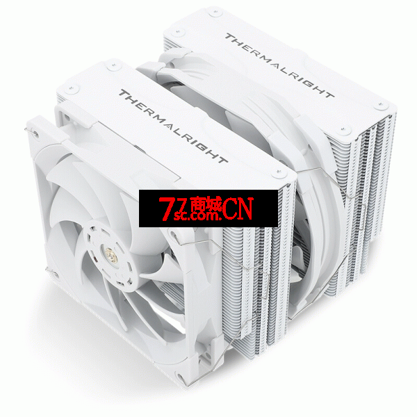 利民FC140冰封统领双塔双风扇CPU风冷散热器5热管电脑台式机1700/2011/AM5 （白色版）