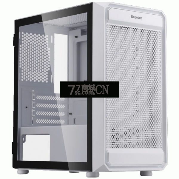 鑫谷小艺术家台式机游戏电脑MINI小机箱侧透DIY防尘MATX主机箱 白色
