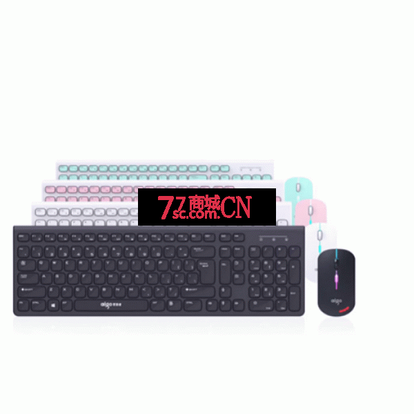 爱国者WQ7626 2.4G无线键盘鼠标套装家用笔记本电脑巧克力按键