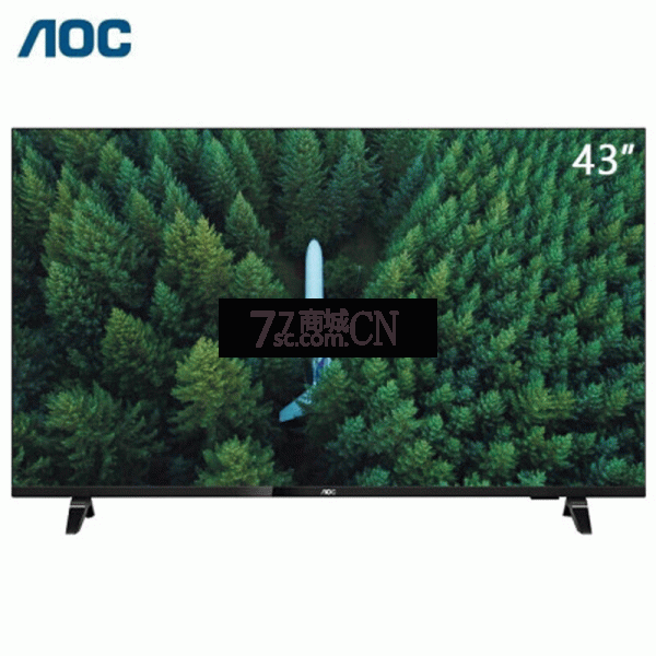 AOC电视 B43E3 43英寸 全高清 大内存1G+8G 全面屏 人工智能 网络液晶平板电视