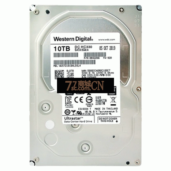 WD/西部数据10T WUS721010ALE6L4西数10t企业级服务器硬盘10t台式监控录像NAS存储（OEM硬盘）