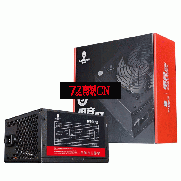 玩嘉电竞之心CP780 额定400W 台式电脑电源PC电源额定400W机箱电源