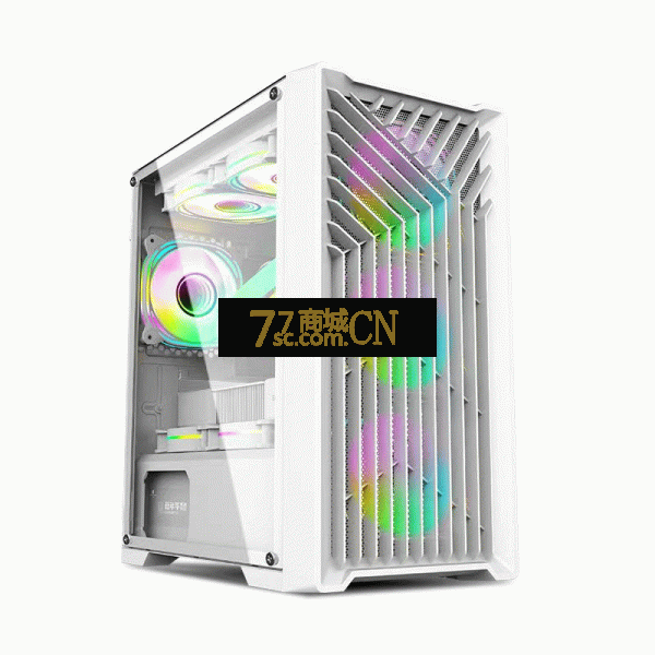 玩嘉风琴机箱MATX主板240水冷电脑侧透纯白台式机箱网格面板机箱