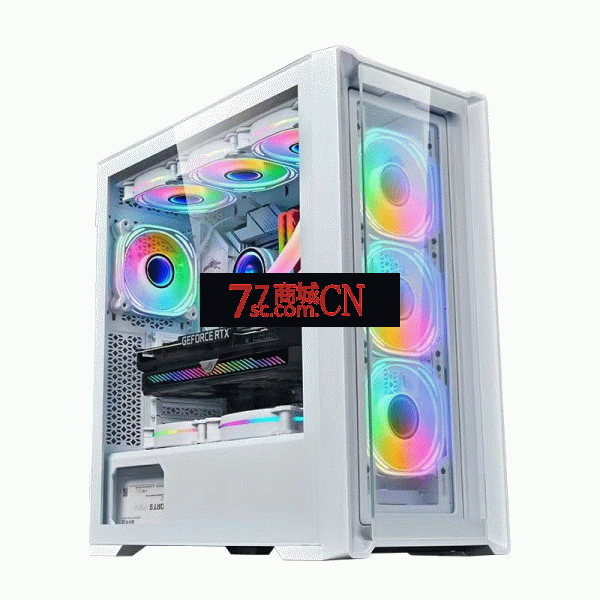 玩嘉绝尘360机箱ATX主板360水冷长显卡玻璃侧透吉祥(风扇需要另行购买）