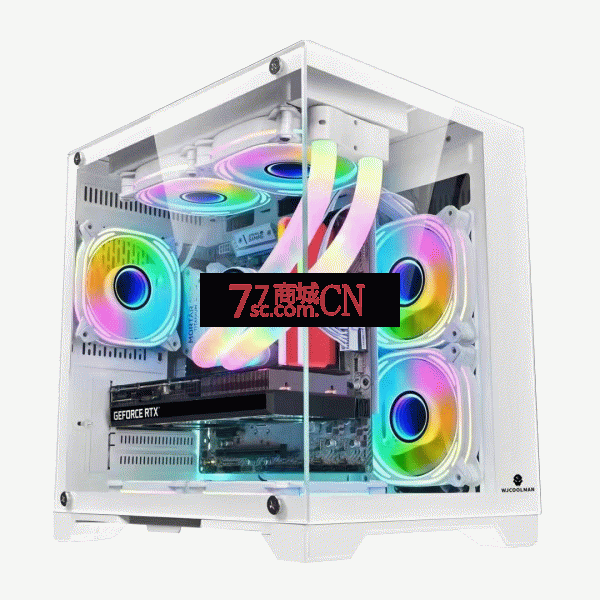 孤勇者mini升级版白色海景房机箱全景侧透双玻璃240水冷MATX支持240水冷