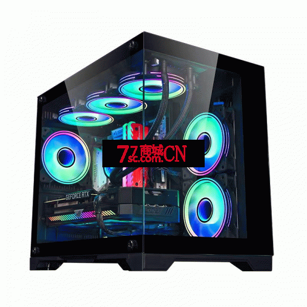 玩嘉孤勇者电脑机箱 无立柱海景房MATX全景240/360水冷台式机箱