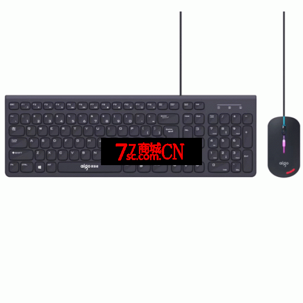 爱国者WQ9536有线巧克力式键鼠套装 USB电脑轻薄舒适键盘鼠标