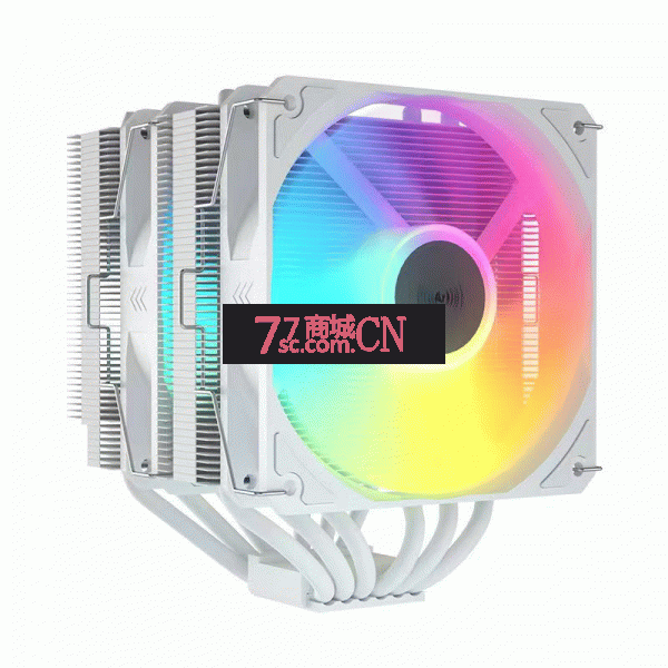 雅浚B6 ARGB白色双塔六热管双平台CPU散热器